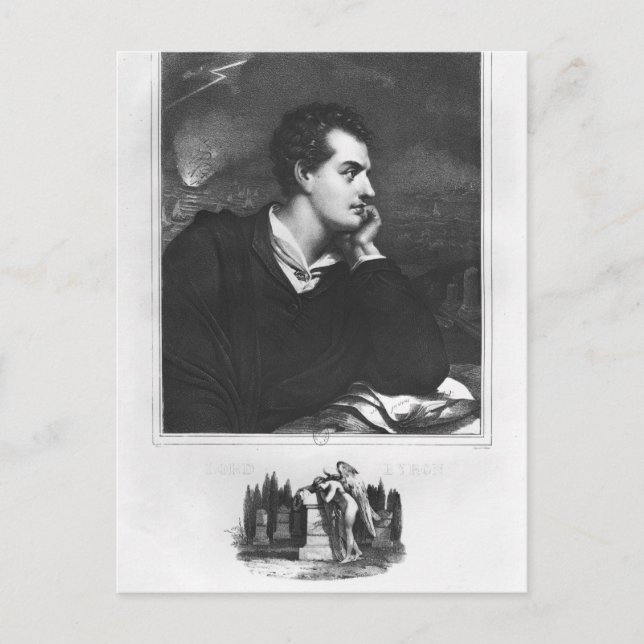 Portrait of Lord Byron Postcard (Front)