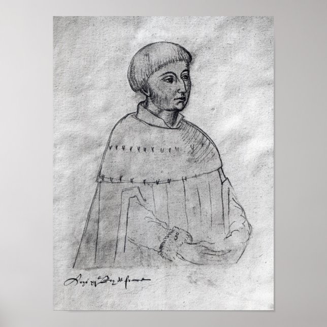 Portrait of Louis XI Poster (Front)