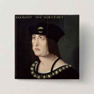 Portrait of Louis XII  King of France 15 Cm Square Badge