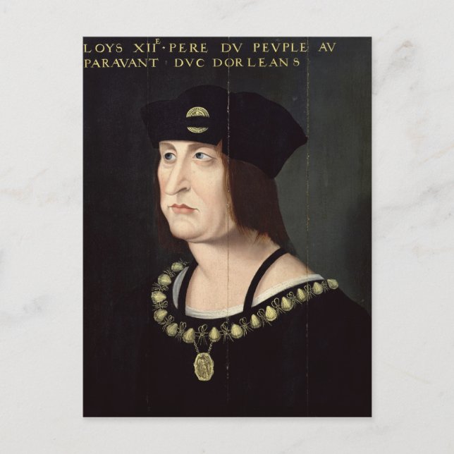 Portrait of Louis XII  King of France Postcard (Front)