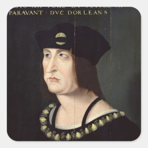 Portrait of Louis XII  King of France Square Sticker