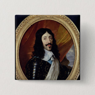 Portrait of Louis XIII after 1610 15 Cm Square Badge