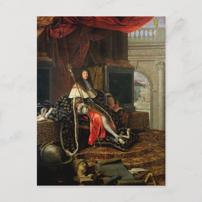 Portrait of Louis XIV  1668 Postcard (Front)