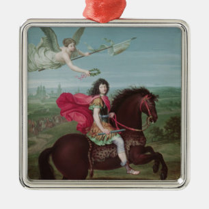 Portrait of Louis XIV 2 Metal Tree Decoration