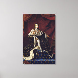 Portrait of Louis XIV  aged 10, 1648 Canvas Print