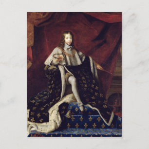 Portrait of Louis XIV  aged 10, 1648 Postcard