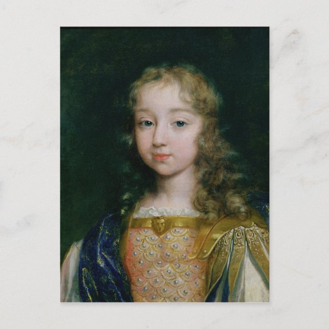 Portrait of Louis XIV as a child Postcard (Front)