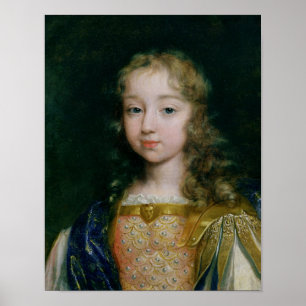 Portrait of Louis XIV as a child Poster