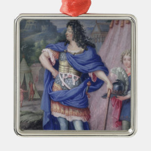 Portrait of Louis XIV King of France Metal Tree Decoration