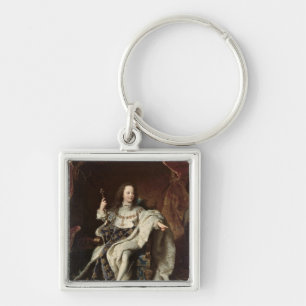 Portrait of Louis XV in Coronation Robes, 1715 Key Ring
