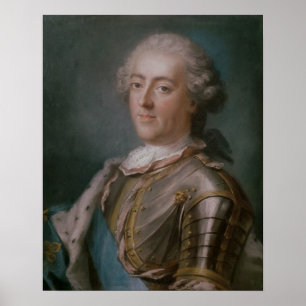 Portrait of Louis XV  King of France Poster