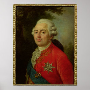 Portrait of Louis XVI  King of France Poster
