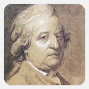 Portrait of Louis XVI  King of France Square Sticker