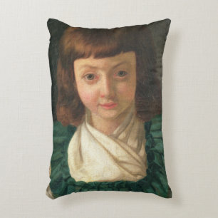 Portrait of Louis XVII as a child, 1791 Decorative Cushion