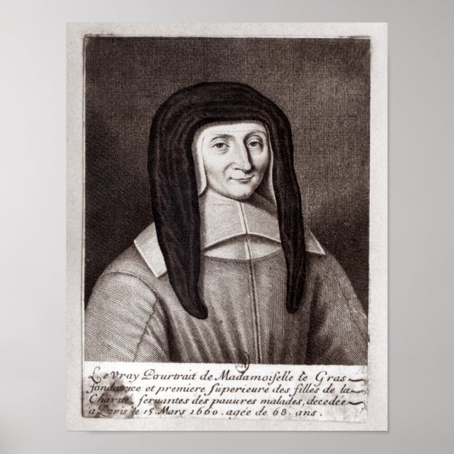 Portrait of Louise de Marillac Poster (Front)