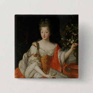 Portrait of Louise-Francoise de Bourbon 15 Cm Square Badge