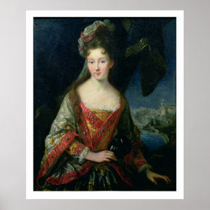 Portrait of Louise-Hippolyte (1687-1731), Princess Poster