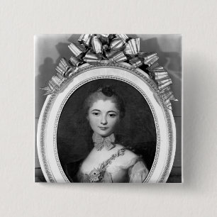 Portrait of Louise Honorine Crozat du Chatel 15 Cm Square Badge