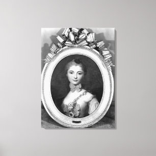 Portrait of Louise Honorine Crozat du Chatel Canvas Print