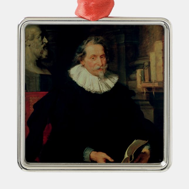 Portrait of Ludovicus Nonnius Metal Tree Decoration (Front)