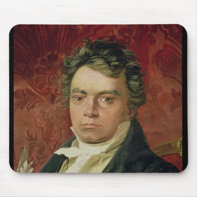 Portrait of Ludwig Van Beethoven Mouse Mat (Front)