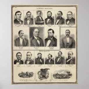 Portrait of Lumber Dealers, Minnesota Poster