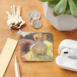 Portrait of Lydia at the Opera by Mary Cassatt Key Ring