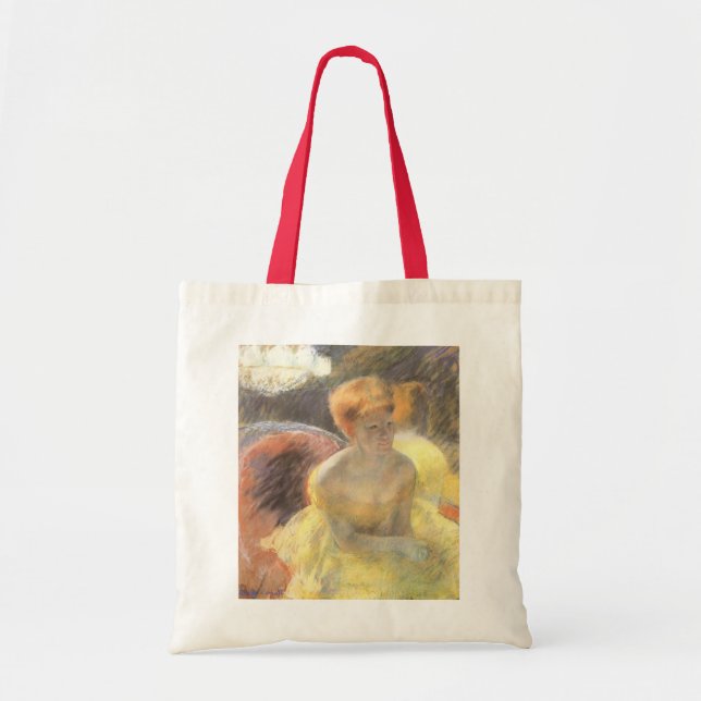 Portrait of Lydia at the Opera by Mary Cassatt Tote Bag (Front)