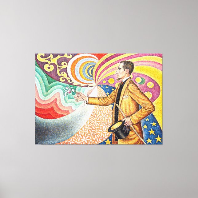 Portrait of M. Félix Fénéon in 1890 by Paul Signac Canvas Print (Front)