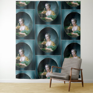 Portrait Of Madame Badouin by François Boucher Tapestry