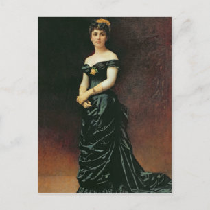 Portrait of Madame Bishoffsheim, 1877 Postcard