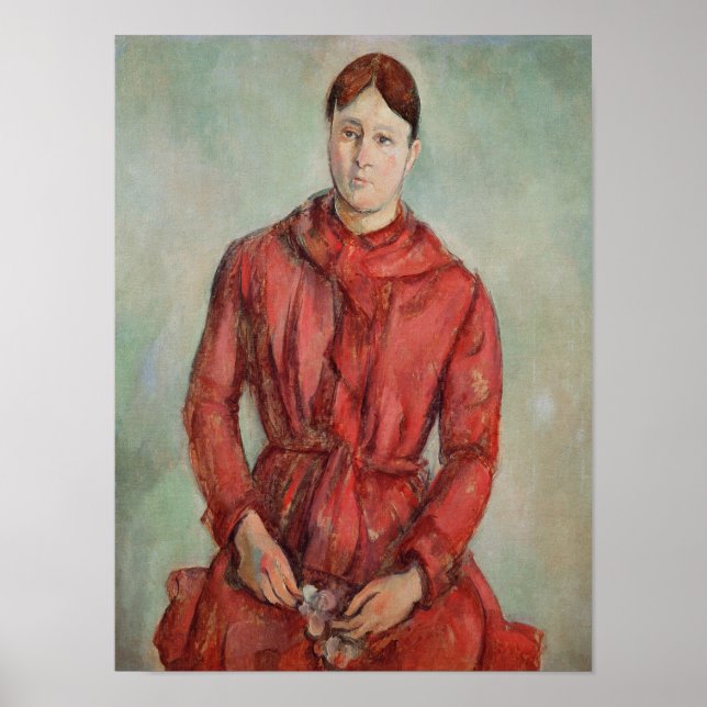 Portrait of Madame Cezanne Poster (Front)