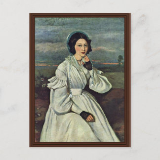 Portrait Of Madame Charmois By Corot Jean-Baptiste Postcard