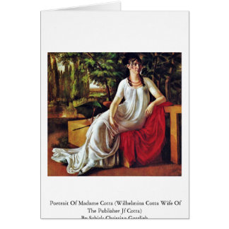 Portrait Of Madame Cotta (Wilhelmina Cotta