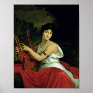 Portrait of Madame de la Pleigne Poster