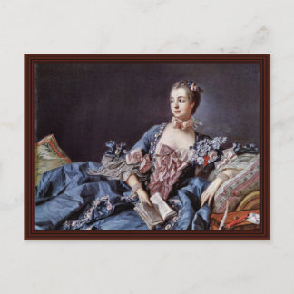 Portrait Of Madame De Pompadour Postcard