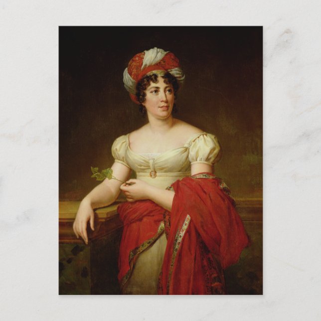 Portrait of Madame de Stael Postcard (Front)