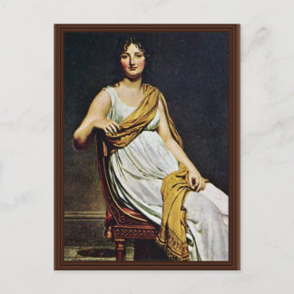 Portrait Of Madame De Verninac By David Jacques-Lo Postcard