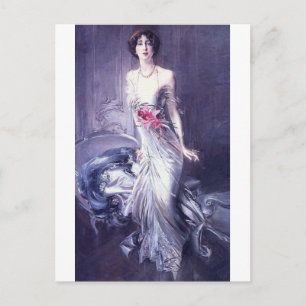 Portrait of Madame E. L. Doyen (1910) by Boldini Postcard