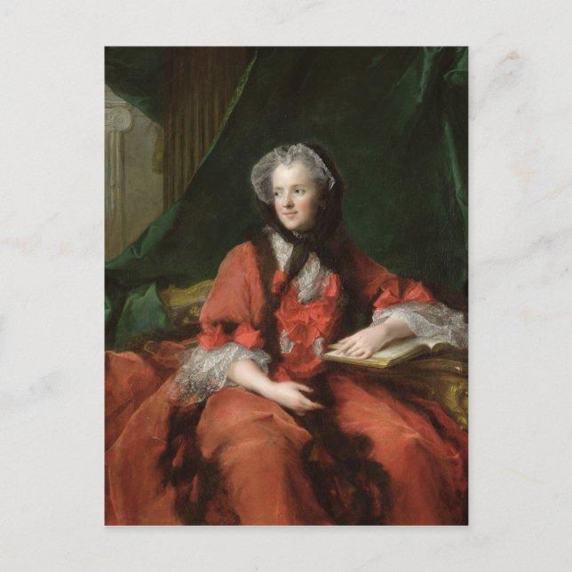 Portrait of Madame Maria Leszczynska  1748 Postcard (Front)