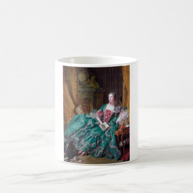 Portrait of Madame Pompadour, Boucher Coffee Mug (Center)