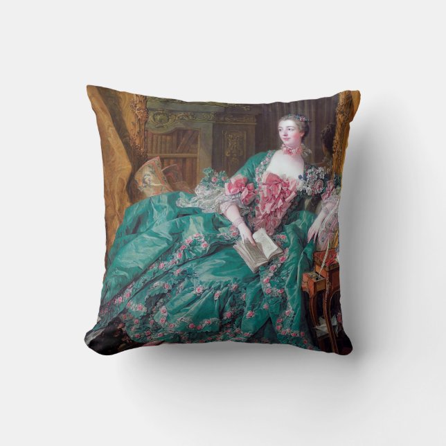 Portrait of Madame Pompadour, Boucher Cushion (Front)
