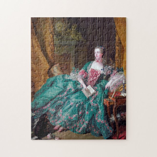 Portrait of Madame Pompadour, Boucher Jigsaw Puzzle (Vertical)