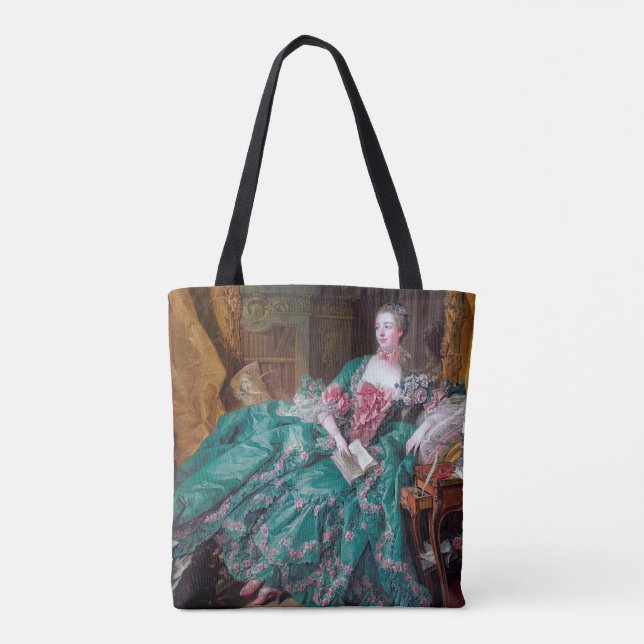 Portrait of Madame Pompadour, Boucher Tote Bag (Back)
