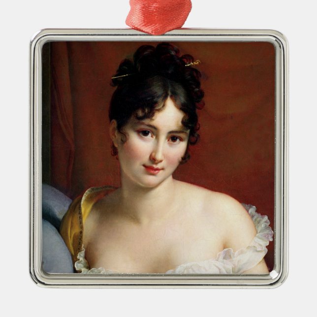 Portrait of Madame Recamier Metal Tree Decoration (Front)