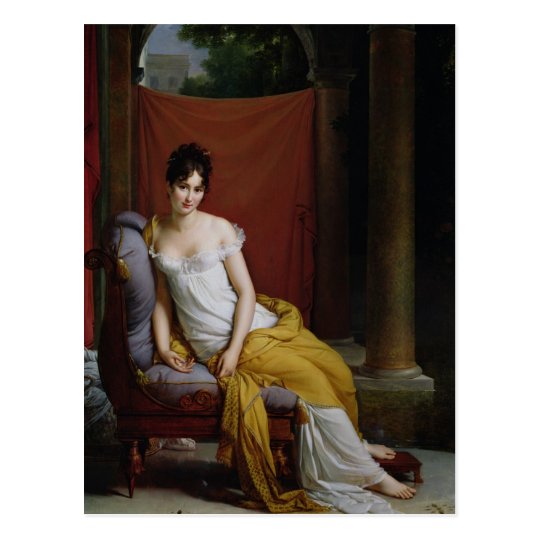 Portrait of Madame Recamier Postcard
