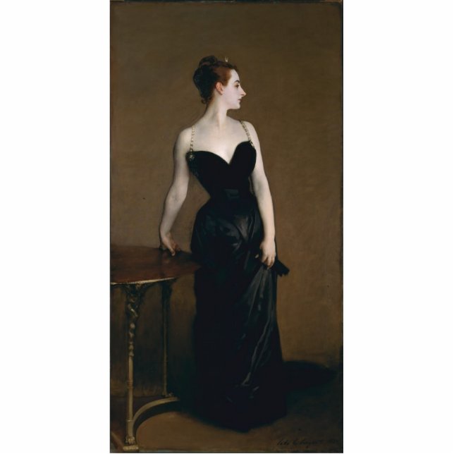 Portrait of Madame X by John Singer Sargent, 1884 Standing Photo Sculpture (Front)