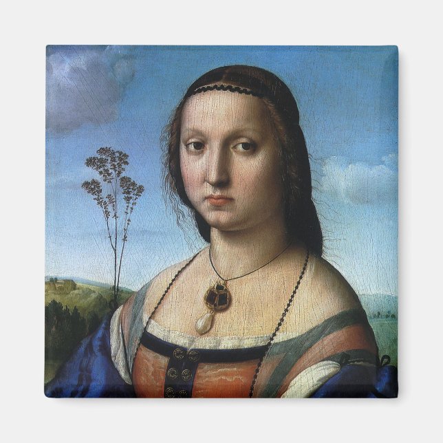 Portrait of Maddalena Doni by Raphael Sanzio Magnet (Front)