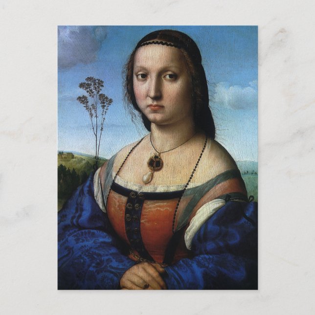 Portrait of Maddalena Doni by Raphael Sanzio Postcard (Front)