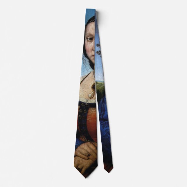 Portrait of Maddalena Doni by Raphael Sanzio Tie (Front)